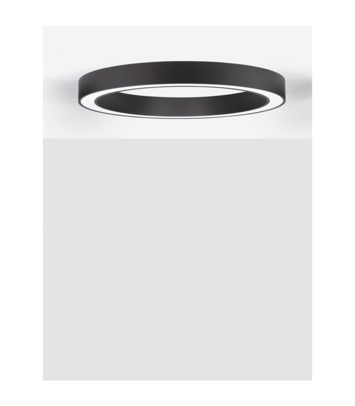 Morvido Integrated LED Semi Flush Ceiling Light Sandy Black Dimmable LED 59W 5164lm 2700-4000K CCT Remote Control-3
