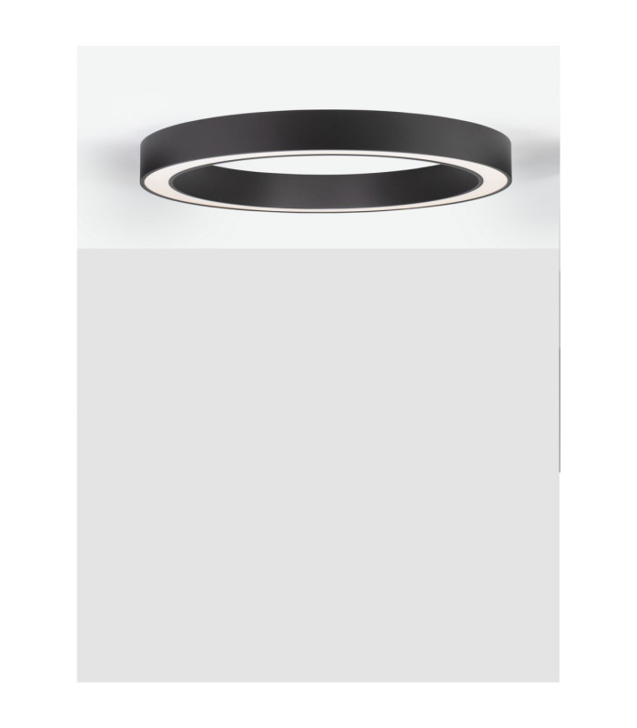 Morvido Integrated LED Semi Flush Ceiling Light Sandy Black Dimmable LED 59W 5164lm 2700-4000K CCT Remote Control-4