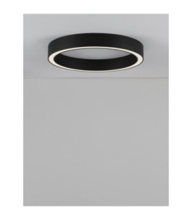 Sting Integrated LED Semi Flush Ceiling Light Sandy Black Triac Dimmable LED 40W 2153lm 3000K-2