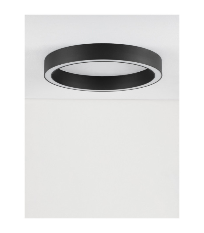Sting Integrated LED Semi Flush Ceiling Light Sandy Black Triac Dimmable LED 40W 2153lm 3000K-3