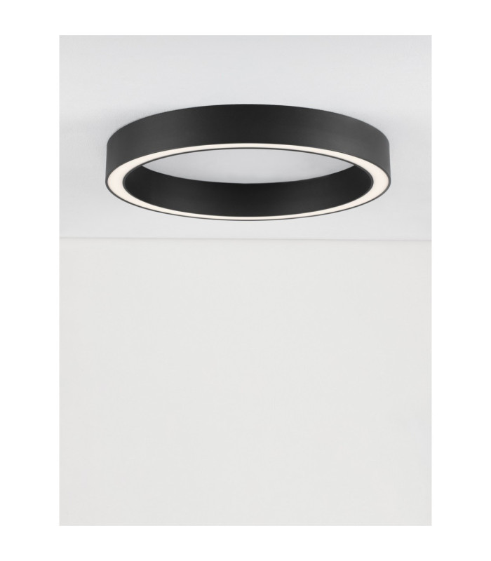 Sting Integrated LED Semi Flush Ceiling Light Sandy Black Triac Dimmable LED 40W 2153lm 3000K-4