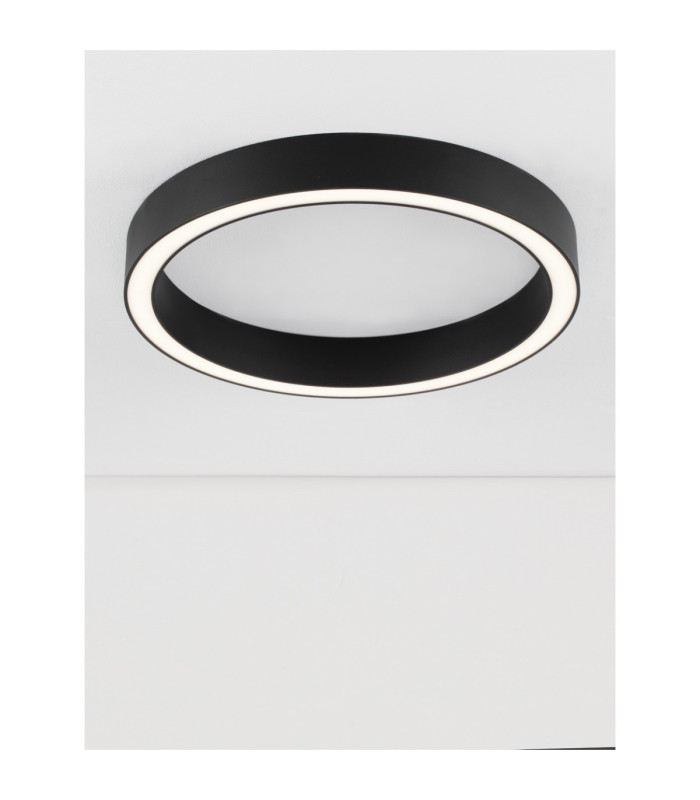Sting Integrated LED Semi Flush Ceiling Light Sandy Black Triac Dimmable LED 40W 2153lm 3000K-5