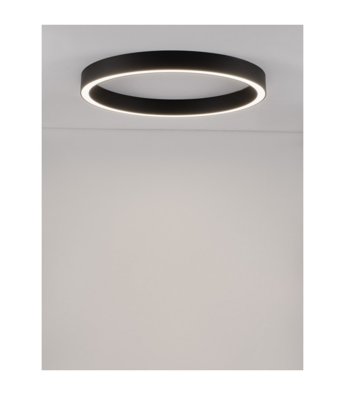 Sting Integrated LED Semi Flush Ceiling Light Sandy Black Triac Dimmable LED 50W 2968lm 3000K-2