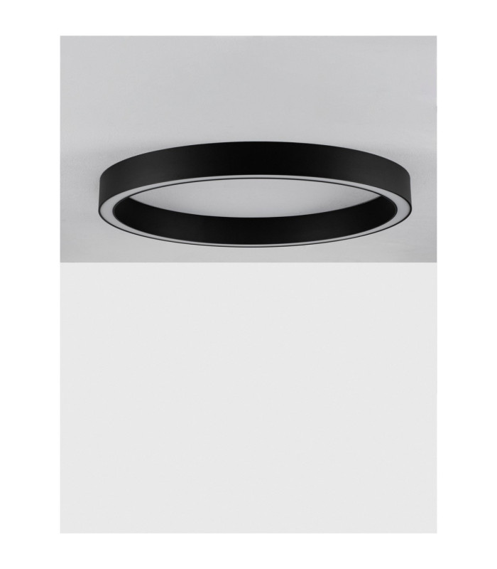 Sting Integrated LED Semi Flush Ceiling Light Sandy Black Triac Dimmable LED 50W 2968lm 3000K-3
