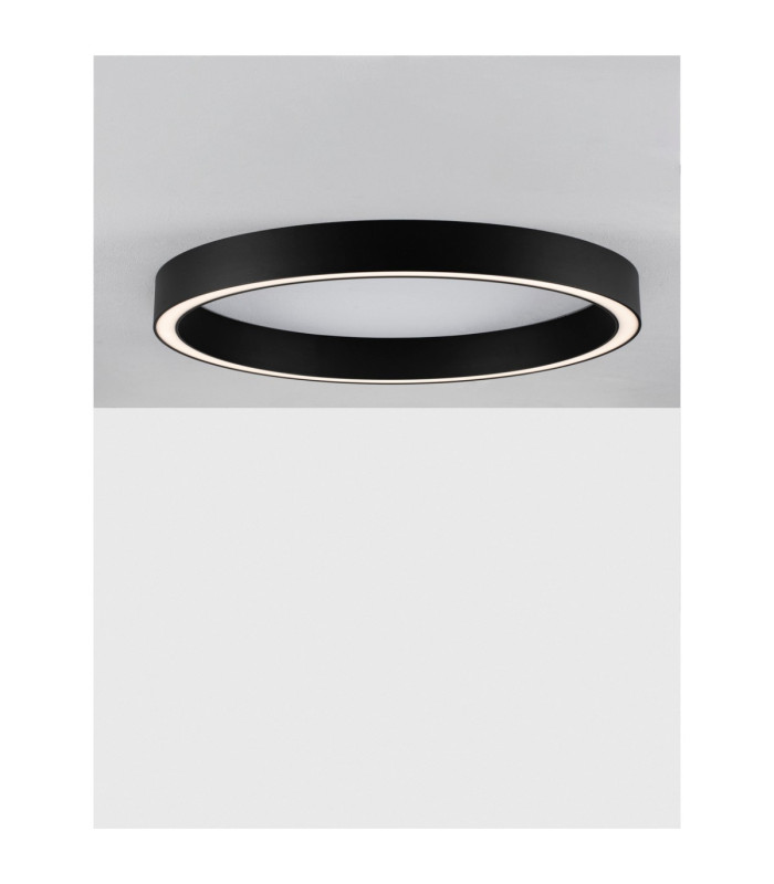 Sting Integrated LED Semi Flush Ceiling Light Sandy Black Triac Dimmable LED 50W 2968lm 3000K-4