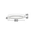 Sting Integrated LED Semi Flush Ceiling Light Sandy Black Triac Dimmable LED 50W 2968lm 3000K-5