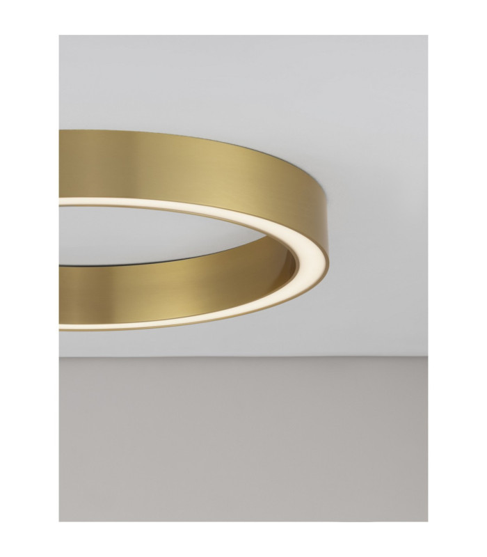 Sting Integrated LED Semi Flush Ceiling Light Brass Gold Triac Dimmable LED 40W 2153lm 3000K-2