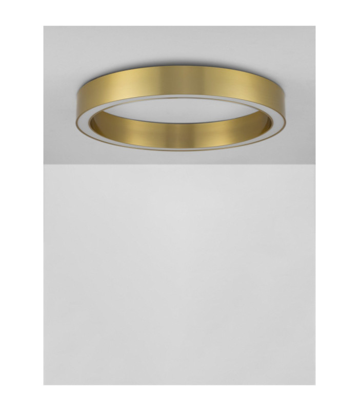 Sting Integrated LED Semi Flush Ceiling Light Brass Gold Triac Dimmable LED 40W 2153lm 3000K-3