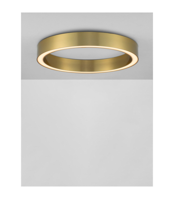 Sting Integrated LED Semi Flush Ceiling Light Brass Gold Triac Dimmable LED 40W 2153lm 3000K-4