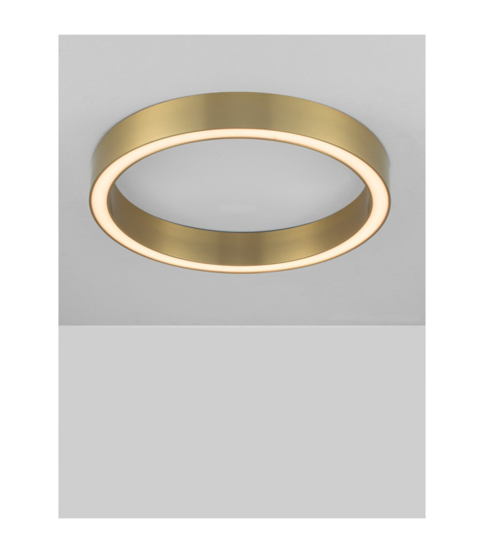 Sting Integrated LED Semi Flush Ceiling Light Brass Gold Triac Dimmable LED 40W 2153lm 3000K-5