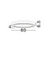 Sting Integrated LED Semi Flush Ceiling Light Brass Gold Triac Dimmable LED 40W 2153lm 3000K-6