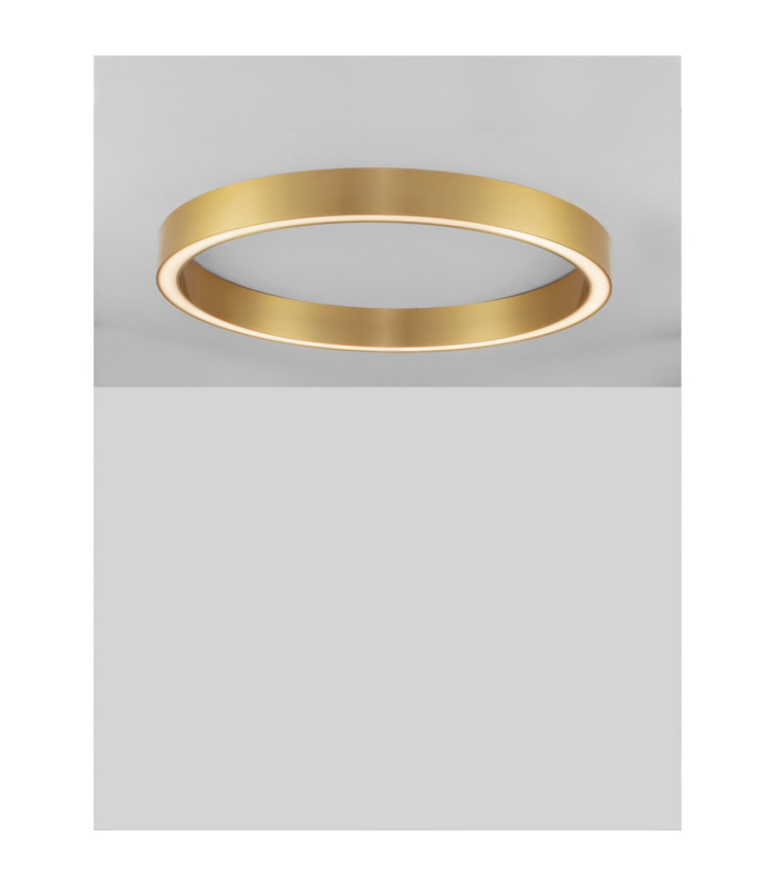 Sting Integrated LED Semi Flush Ceiling Light Brass Gold Triac Dimmable LED 50W 2968lm 3000K-5