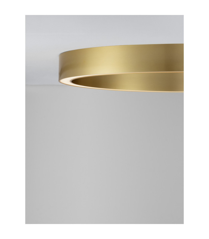 Sting Integrated LED Semi Flush Ceiling Light Brass Gold Triac Dimmable LED 50W 2968lm 3000K-6