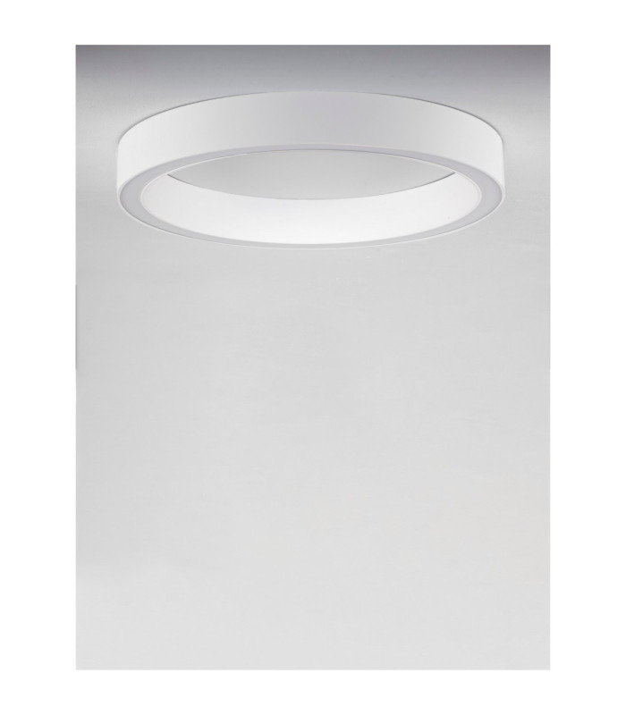 Sting Integrated LED Semi Flush Ceiling Light Sandy White Triac Dimmable LED 40W 2153lm 3000K-3