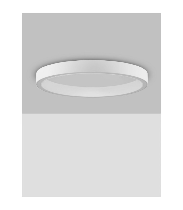 Sting Integrated LED Semi Flush Ceiling Light Sandy White Triac Dimmable LED 50W 2968lm 3000K-3
