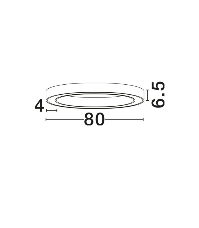 Sting Integrated LED Semi Flush Ceiling Light Sandy White Triac Dimmable LED 50W 2968lm 3000K-6