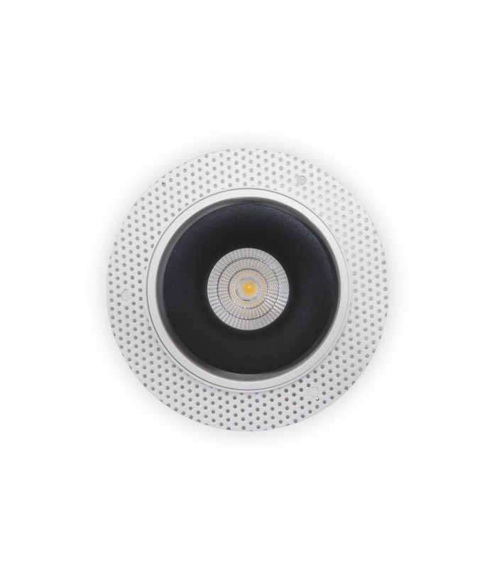 LED Recessed Round Downlight, White/Black, 25 deg. Beam Angle, 780lm, 4000K, IP20, DRIVER NOT INC. - 7