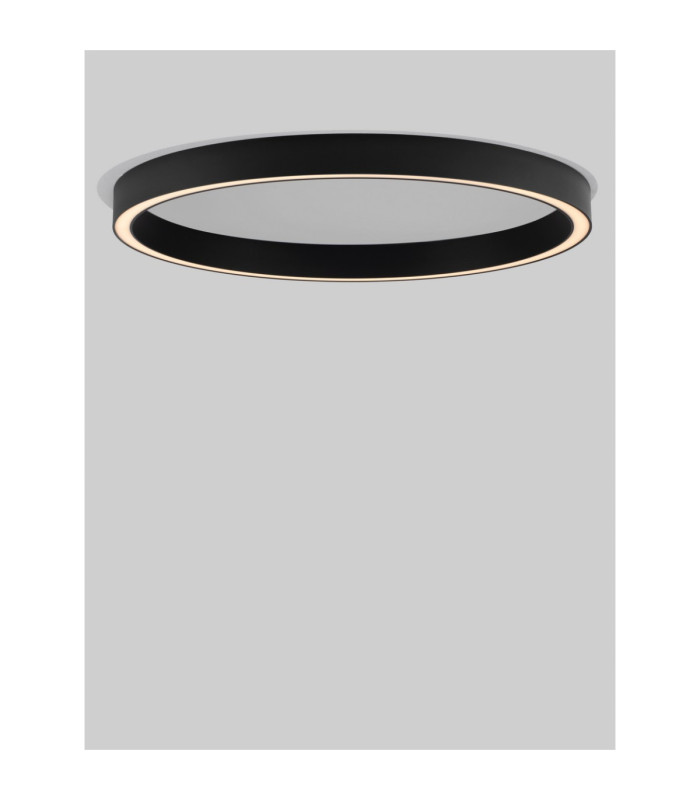 Sting Integrated LED Semi Flush Ceiling Light Sandy Black Triac Dimmable LED 60W 3389lm 3000K-4