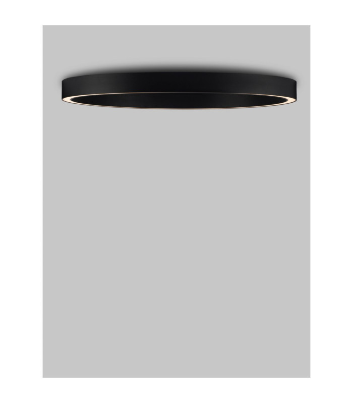 Sting Integrated LED Semi Flush Ceiling Light Sandy Black Triac Dimmable LED 60W 3389lm 3000K-5