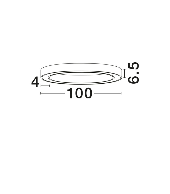 Sting Integrated LED Semi Flush Ceiling Light Sandy Black Triac Dimmable LED 60W 3389lm 3000K-6