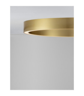 Sting Integrated LED Semi Flush Ceiling Light Brass Gold Triac Dimmable LED 60W 3389lm 3000K-2