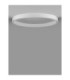 Sting Integrated LED Semi Flush Ceiling Light Sandy White Triac Dimmable LED 60W 3389lm 3000K-3
