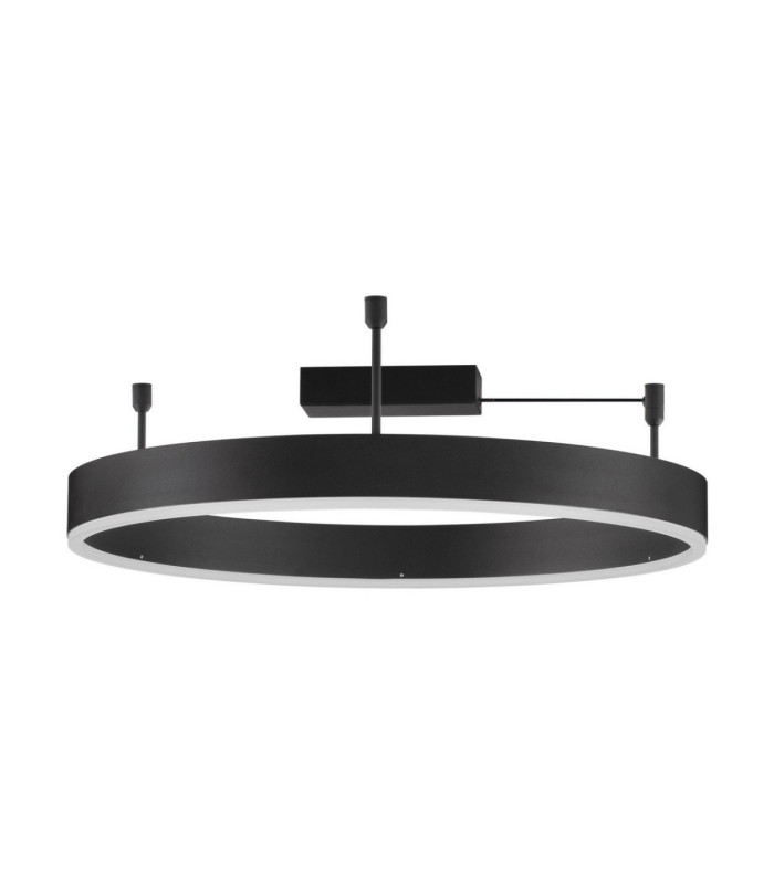 Motif Integrated LED Semi Flush Ceiling Light Sandy Black Triac Dimmable LED 46W 3700lm 3000K-1