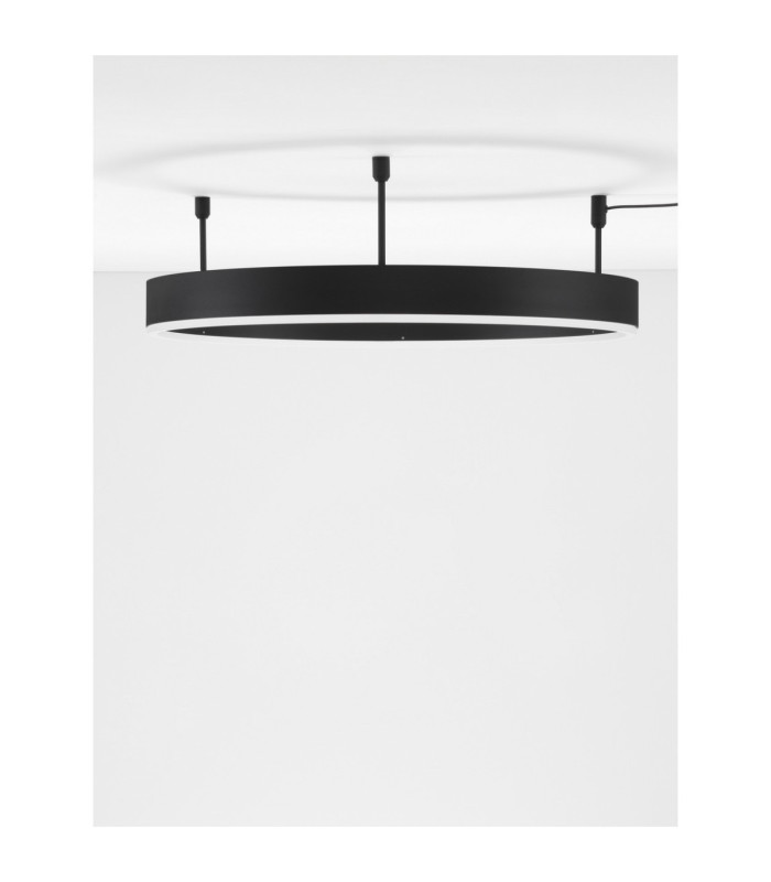 Motif Integrated LED Semi Flush Ceiling Light Sandy Black Triac Dimmable LED 46W 3700lm 3000K-3