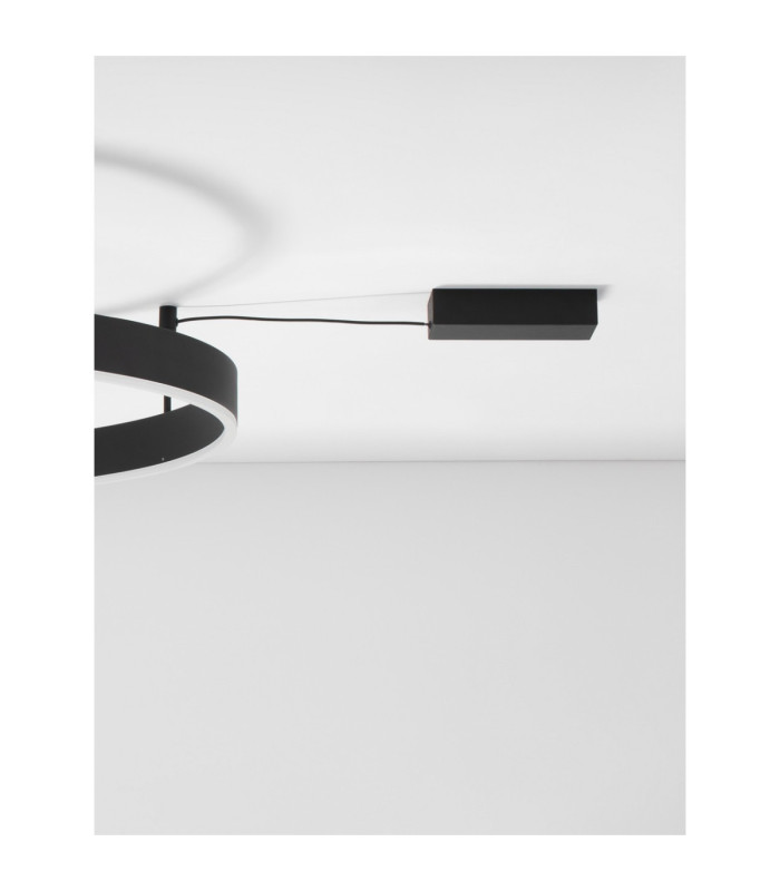 Motif Integrated LED Semi Flush Ceiling Light Sandy Black Triac Dimmable LED 50W 4166lm 3000K-2