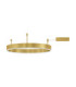 Motif Integrated LED Semi Flush Ceiling Light Brass Gold Triac Dimmable LED 46W 3700lm 3000K-1