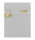 Motif Integrated LED Semi Flush Ceiling Light Brass Gold Triac Dimmable LED 46W 3700lm 3000K-4