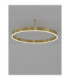 Motif Integrated LED Semi Flush Ceiling Light Brass Gold Triac Dimmable LED 50W 4166lm 3000K-3