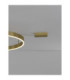 Motif Integrated LED Semi Flush Ceiling Light Brass Gold Triac Dimmable LED 50W 4166lm 3000K-4
