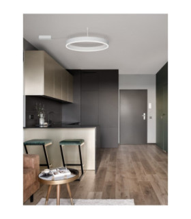 Motif Integrated LED Semi Flush Ceiling Light Sandy White Triac Dimmable LED 46W 3700lm 3000K-2