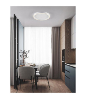 Istos Integrated LED Semi Flush Ceiling Light Sandy White Triac Dimmable LED 38W 2363lm 2700-3000K CCT-2