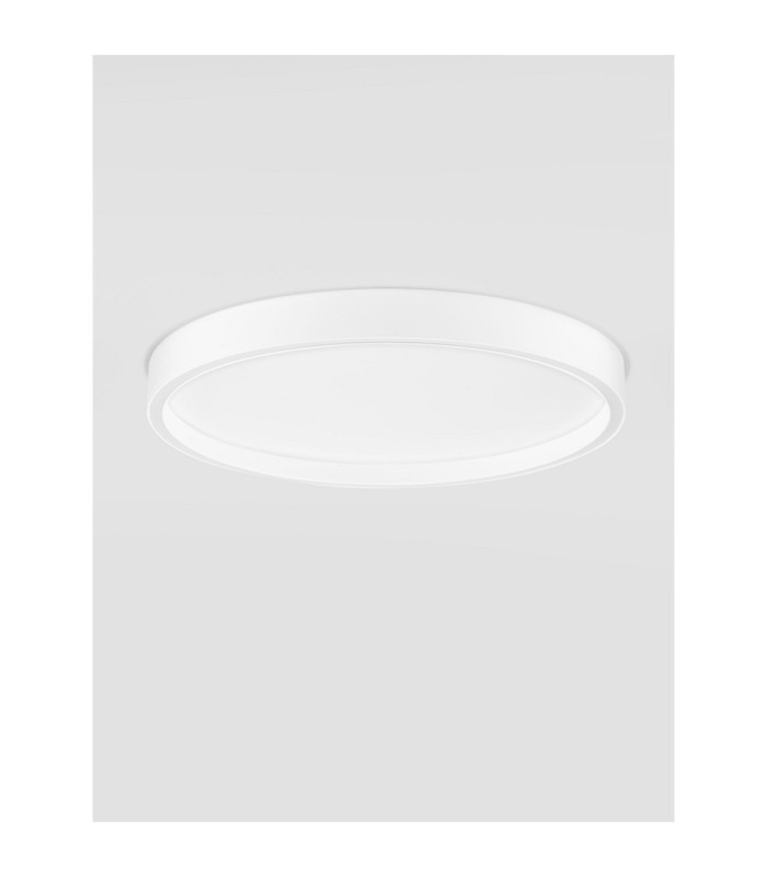 Istos Integrated LED Semi Flush Ceiling Light Sandy White Triac Dimmable LED 38W 2363lm 2700-3000K CCT-3