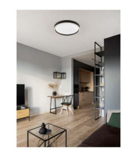 Istos Integrated LED Semi Flush Ceiling Light Sandy Black Triac Dimmable LED 38W 2363lm 2700-3000K CCT-2