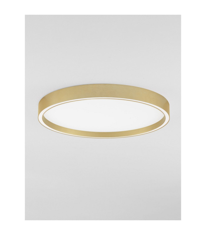 Istos Integrated LED Semi Flush Ceiling Light Brushed Gold Triac Dimmable LED 38W 2363lm 2700-3000K CCT-3