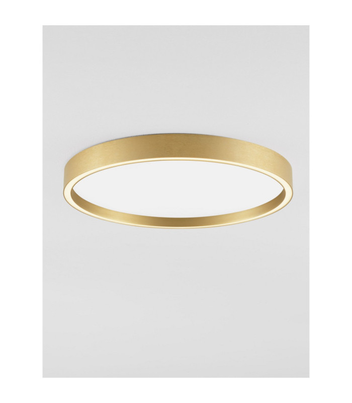 Istos Integrated LED Semi Flush Ceiling Light Brushed Gold Triac Dimmable LED 38W 2363lm 2700-3000K CCT-4
