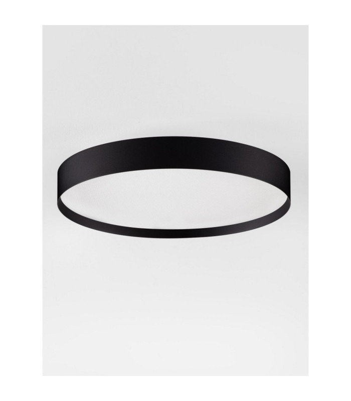 Roi Flush Ceiling Light Sandy Black Triac Dimmable LED 37W 3555lm 2700-3000K CCT-3