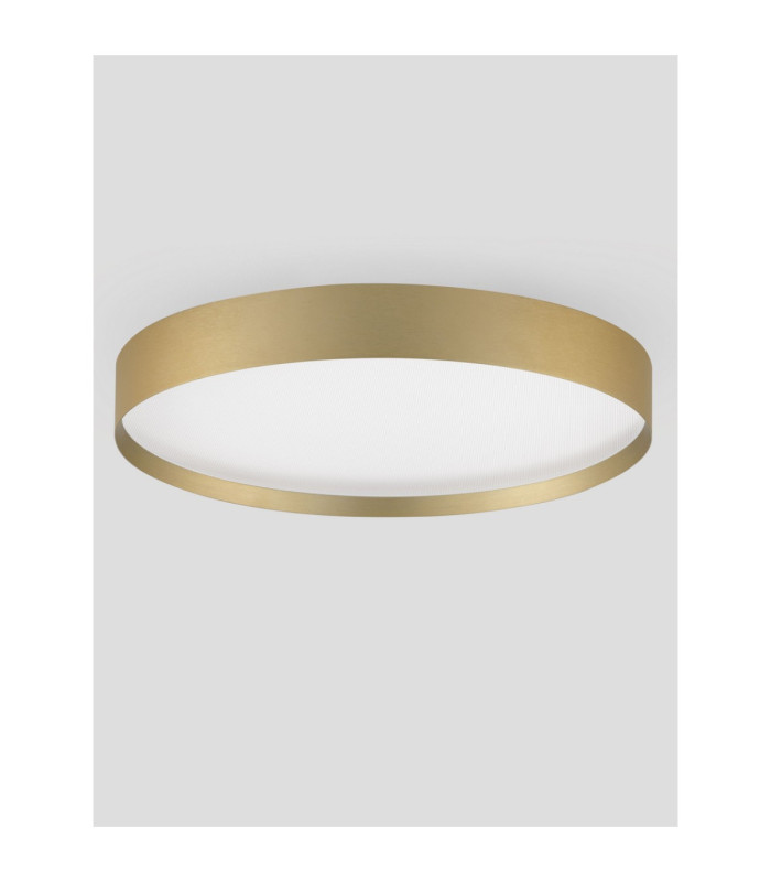 Roi Flush Ceiling Light Brushed Gold Triac Dimmable LED 37W 3555lm 2700-3000K CCT-3