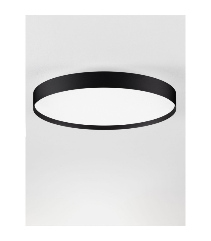 Roi Flush Ceiling Light Sandy Black Triac Dimmable LED 48W 3724lm 2700-3000K CCT-3