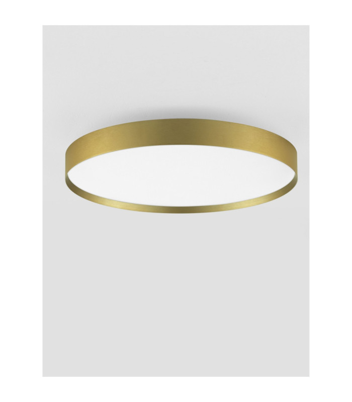 Roi Flush Ceiling Light Brushed Gold Triac Dimmable LED 48W 3724lm 2700-3000K CCT-3
