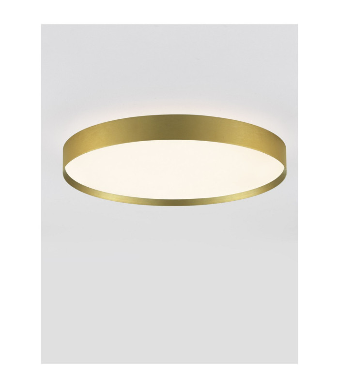 Roi Flush Ceiling Light Brushed Gold Triac Dimmable LED 48W 3724lm 2700-3000K CCT-4