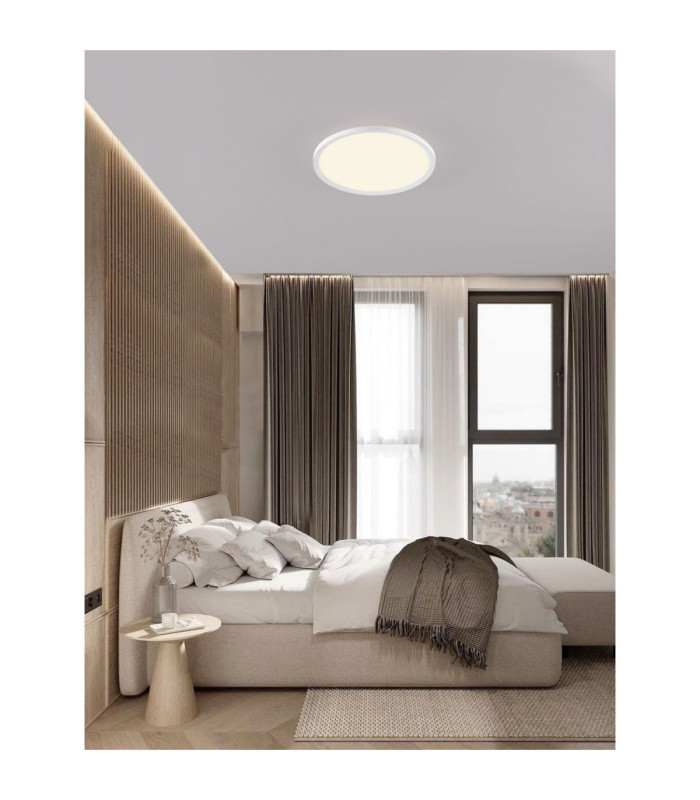 Aoton Integrated LED Semi Flush Ceiling Light Sandy White Triac Dimmable LED 35W 3279lm 2700-3000K CCT-2