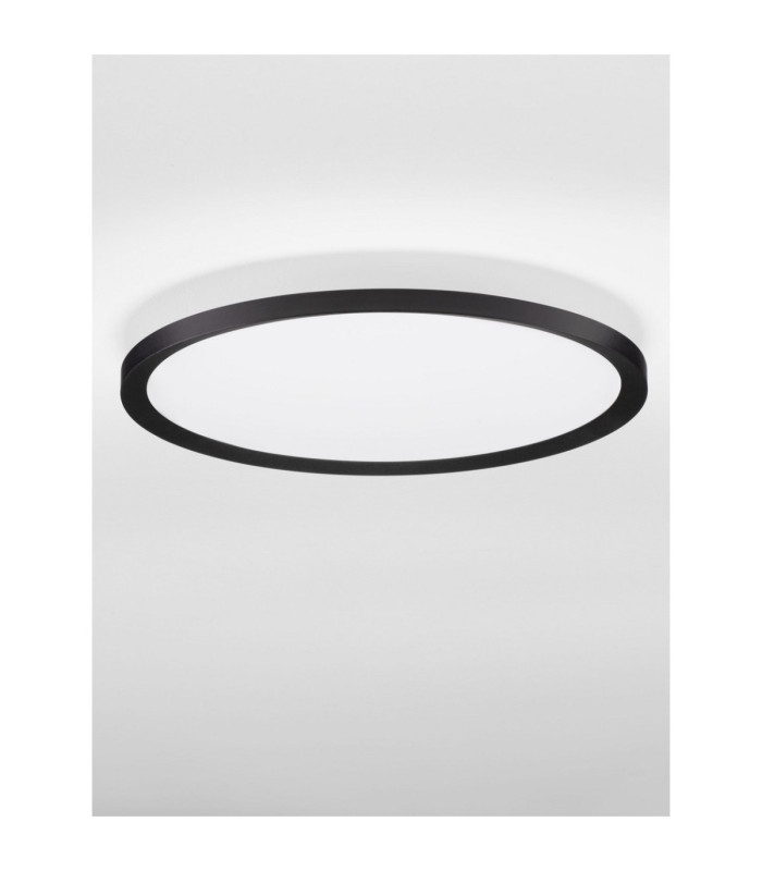 Aoton Integrated LED Semi Flush Ceiling Light Sandy Black Triac Dimmable LED 35W 3279lm 2700-3000K CCT-3
