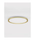 Aoton Integrated LED Semi Flush Ceiling Light Brushed Gold Triac Dimmable LED 35W 3279lm 2700-3000K CCT-3