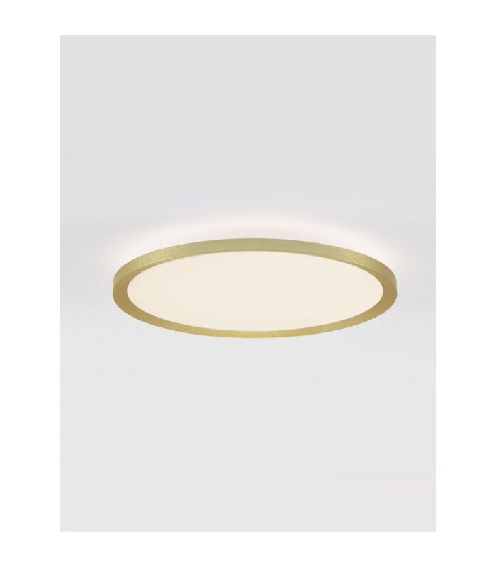 Aoton Integrated LED Semi Flush Ceiling Light Brushed Gold Triac Dimmable LED 35W 3279lm 2700-3000K CCT-4