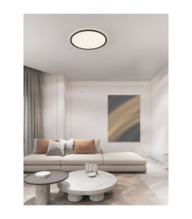 Aoton Integrated LED Semi Flush Ceiling Light Sandy Black Triac Dimmable LED 55W 4661lm 2700-3000K CCT-2