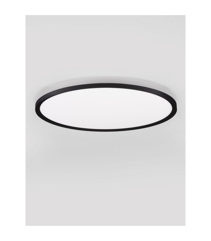 Aoton Integrated LED Semi Flush Ceiling Light Sandy Black Triac Dimmable LED 55W 4661lm 2700-3000K CCT-3